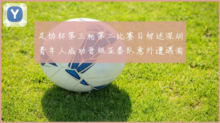 足协杯第三轮第二比赛日综述深圳青年人成功晋级亚泰队意外遭遇淘汰