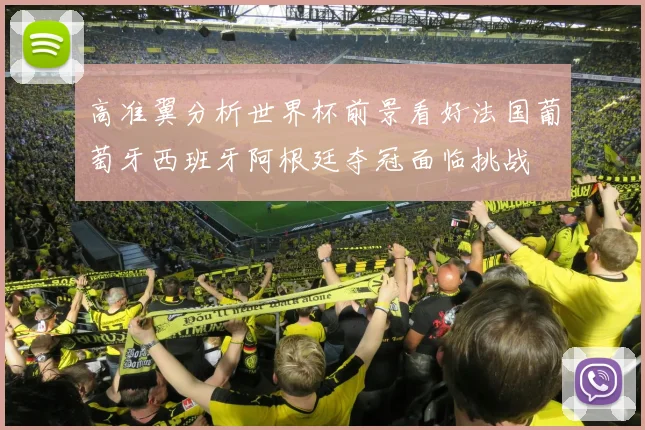 高准翼分析世界杯前景看好法国葡萄牙西班牙阿根廷夺冠面临挑战